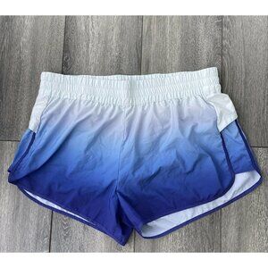 Peach Women Blue Athletic Shorts XL